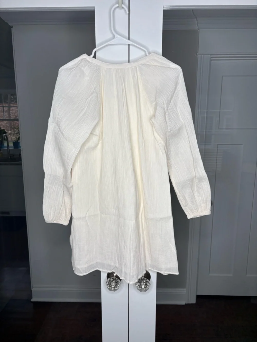 NWT J. Crew Crewcuts Girls' Embroidered Popover Dress Airy Gauze